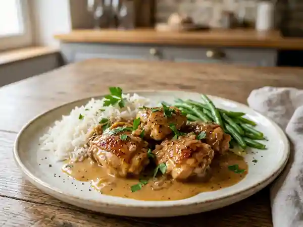 Poulet au Whisky : Recette Savoureuse et Facile à Réaliser - Photo de présentation
