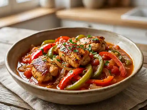 Poulet Basquaise Traditionnel : Recette Savoureuse et Facile - Photo de présentation