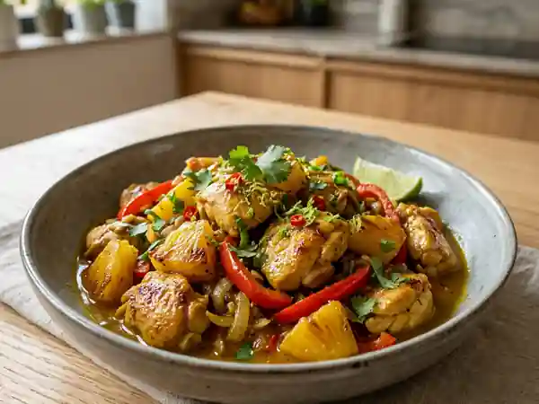 Poulet Calypso Caramélisé à l'Ananas - Photo de présentation
