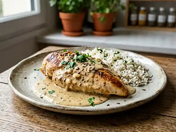 Poulet crémeux à la moutarde et cumin intense - Photo de présentation