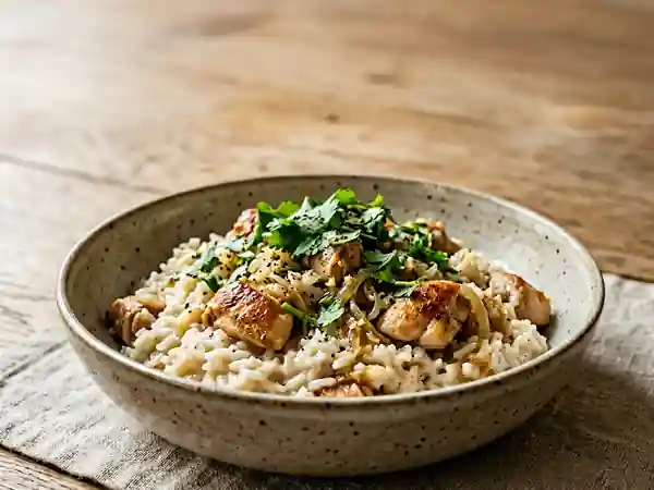 Poulet Crémeux au Coco et Riz Jasmin - Photo de présentation