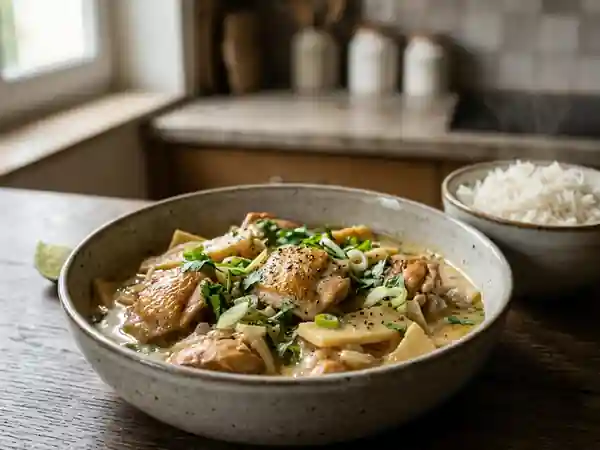 Poulet crémeux au coco et bambou croquant - Photo de présentation