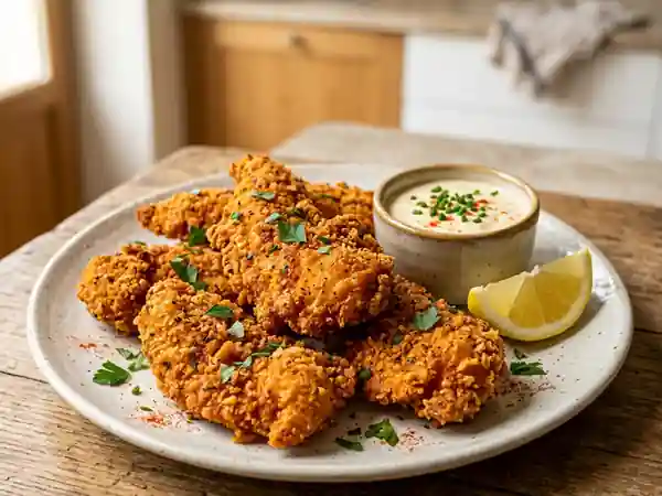 Poulet croustillant au paprika : recette facile et savoureuse - Photo de présentation