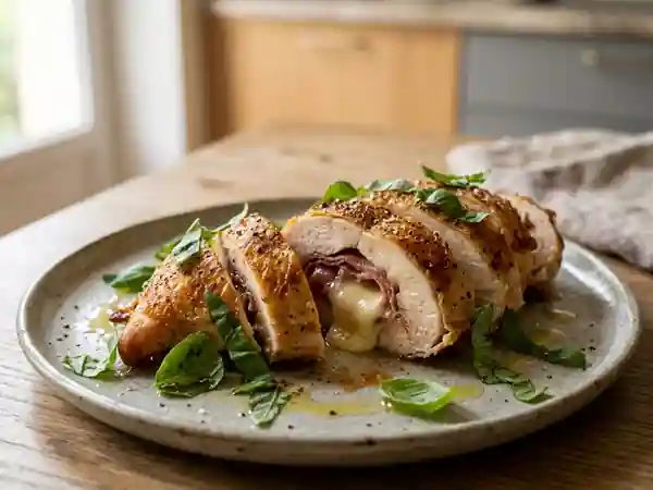 Poulet Parma au Cœur Fondant et Basilic - Photo de présentation