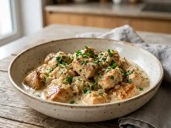 Poulet en sauce onctueuse facile et rapide - Photo de présentation