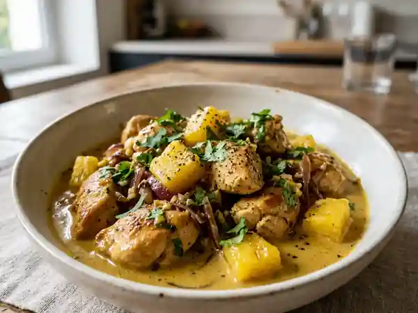Poulet exotique aux saveurs tropicales - Photo de présentation