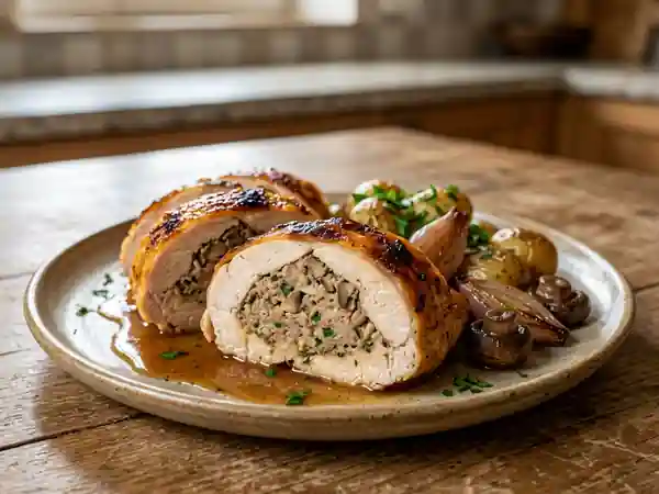 Poulet farci traditionnel de grand-mère : recette savoureuse et facile - Photo de présentation