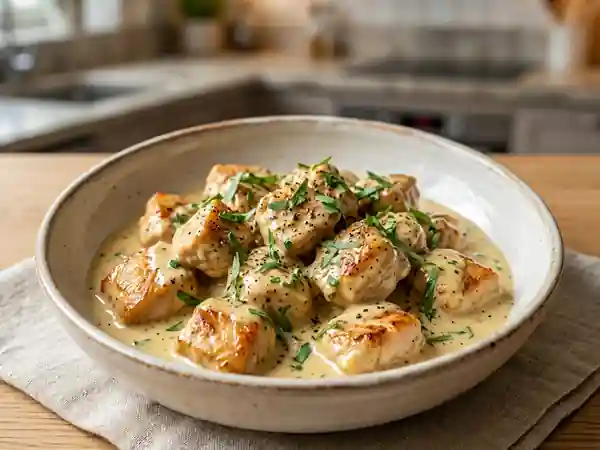 Poulet Crémé à la Moutarde et Estragon Frais - Photo de présentation