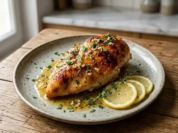 Poulet au Citron Fondant et Thym - Photo de présentation