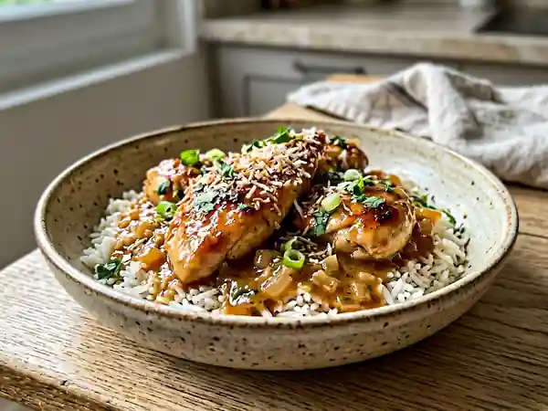 Poulet Caramélisé au Rhum et Coco Onctueux - Photo de présentation
