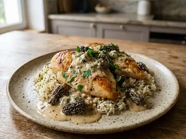 Poulet crémeux aux morilles et Chimay - Photo de présentation