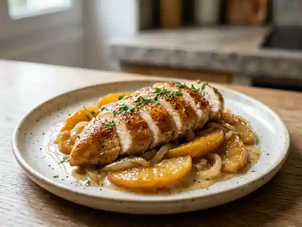 Poulet Fondant aux Pommes et Miel - Photo de présentation
