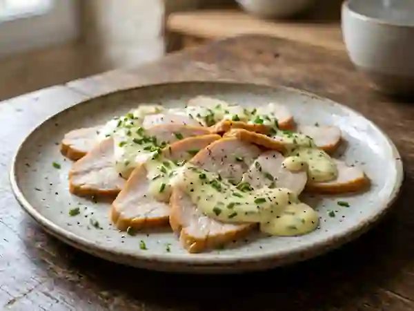 Poulet Fumé, Mayonnaise à la Ciboulette - Photo de présentation