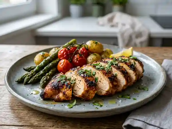 Poulet grillé au paprika et cumin - Photo de présentation