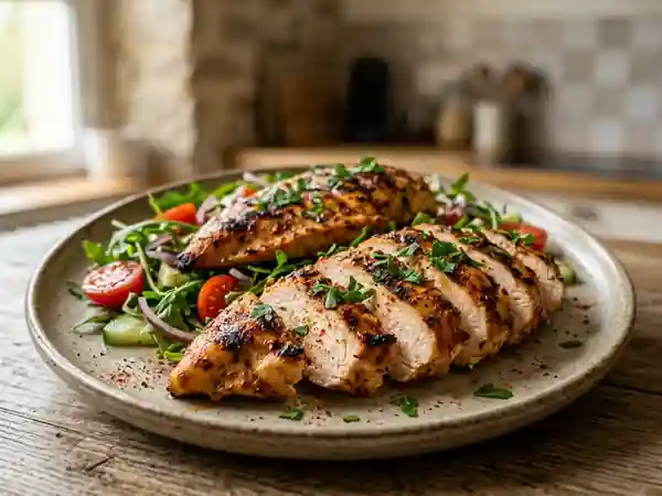 Poulet grillé mariné au yaourt et épices : recette savoureuse et facile - Photo de présentation