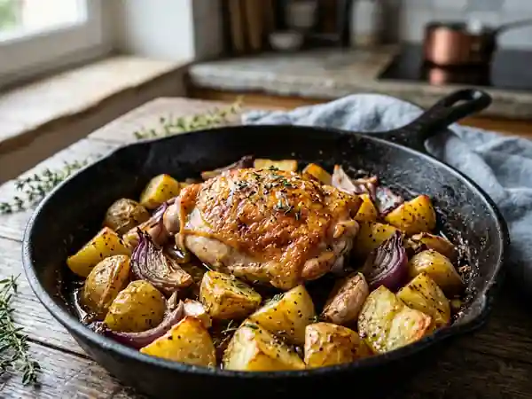 Poulet gueuleton gourmand : recette savoureuse et généreuse - Photo de présentation