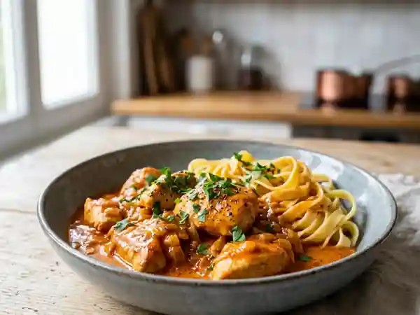 Poulet au paprika fondant et crème onctueuse - Photo de présentation