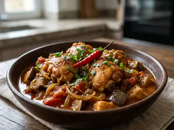Poulet kedjenou fondant à l'ivoirienne - Photo de présentation