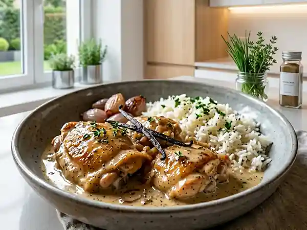 Poulet Onctueux à la Vanille Bourbon - Photo de présentation