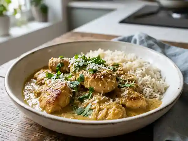 Poulet Onctueux à la Noix de Coco et Curry - Photo de présentation