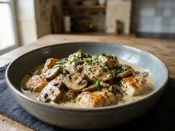 Poulet Péché Mortel à la Crème et Moutarde - Photo de présentation