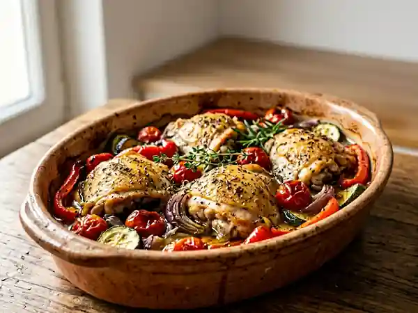Poulet provençal aux légumes fondants - Photo de présentation