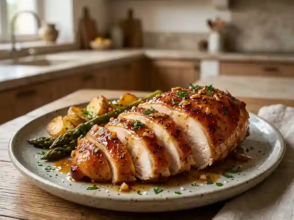 Poulet rôti à l'érable et aux épices douces - Photo de présentation