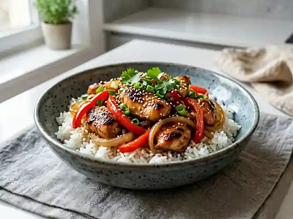 Poulet Sauté au Miel et Gingembre - Photo de présentation