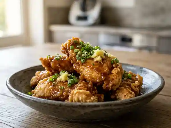 Poulet Tanuki Croustillant au Gingembre - Photo de présentation