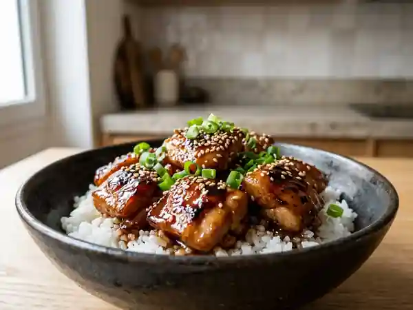 Poulet Teriyaki Laqué et Gingembre - Photo de présentation