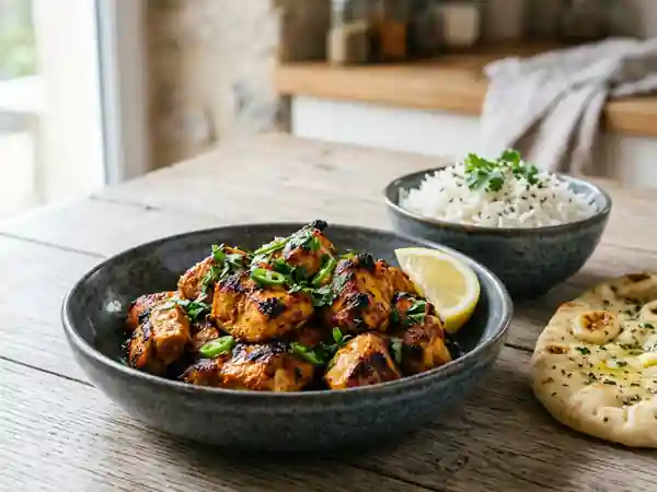 Poulet Tikka fondant aux épices indiennes - Photo de présentation