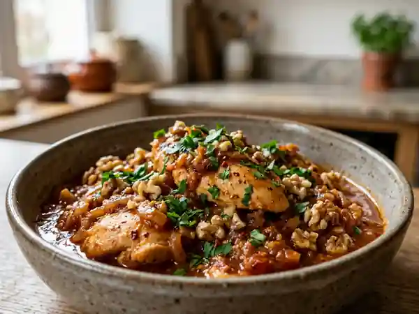 Poulet Turc Fondant aux Éclats de Noix - Photo de présentation