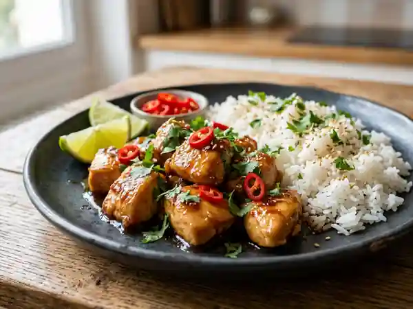 Poulet à la vietnamienne laqué et citronné - Photo de présentation