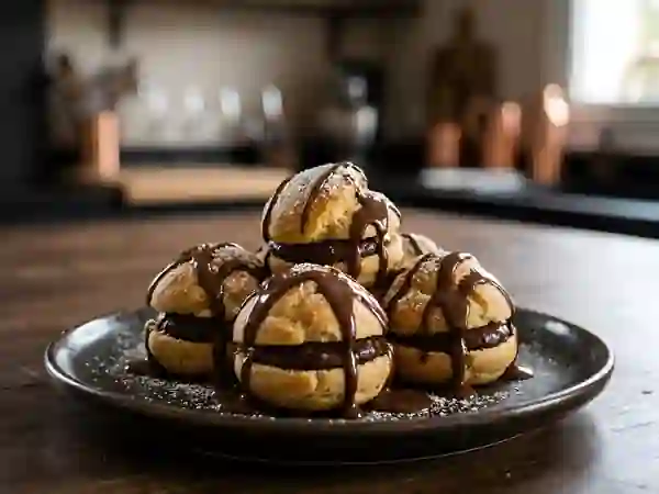 Profiteroles au chocolat noir intense - Photo de présentation
