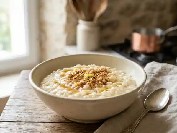 Riz au lait crémeux vanille et cannelle - Photo de présentation