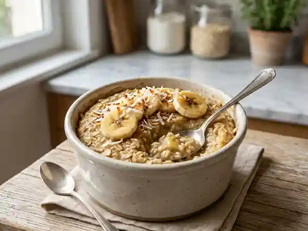 Pudding Banane Noix de Coco Ultra Facile et Gourmand - Photo de présentation