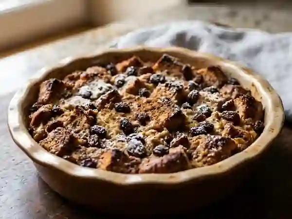 Pudding au vin doux et raisins - Photo de présentation