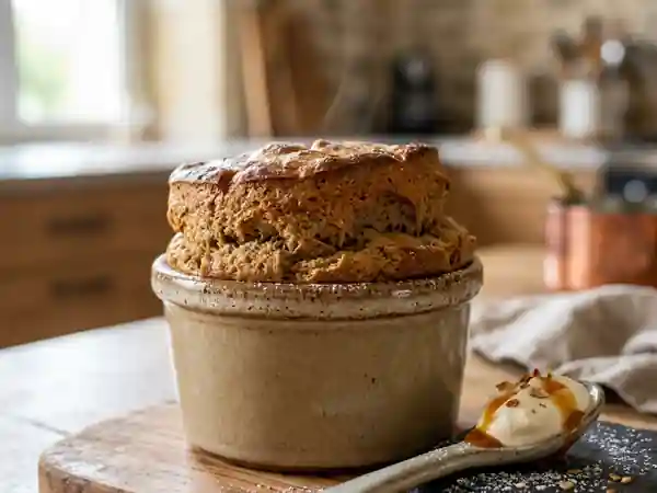 Pudding soufflé express aux marrons : dessert moelleux et rapide - Photo de présentation
