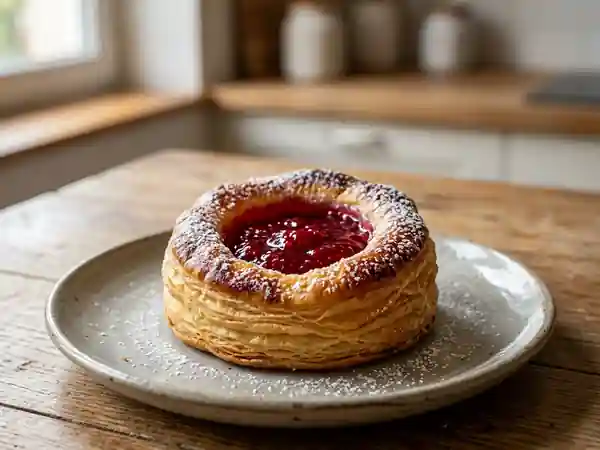 Puits d'amour feuilletés à la framboise - Photo de présentation