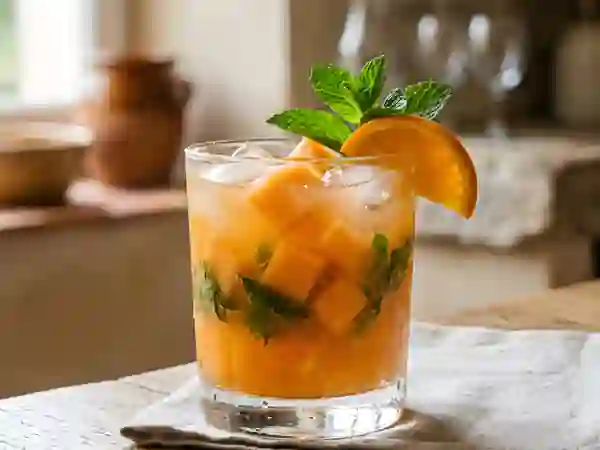 Punch au melon givré et menthe fraîche - Photo de présentation
