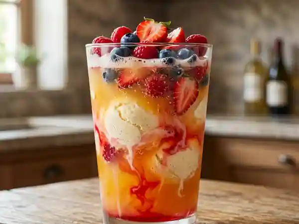 Punch glacé gourmand à la crème glacée - Photo de présentation
