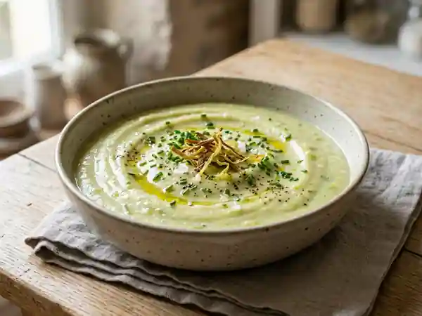 Purée de poireaux fondante et crémée - Photo de présentation