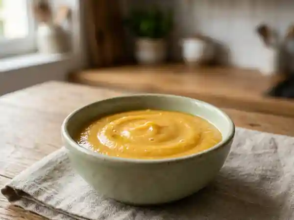 Purée maison douce et nutritive pour bébé - Photo de présentation
