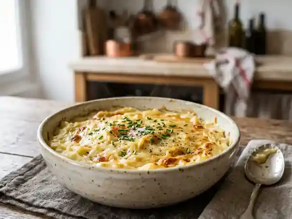 Purée onctueuse au Beaufort fondu - Photo de présentation