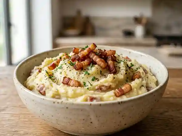Purée Onctueuse au Lard Fumé Croustillant - Photo de présentation