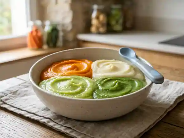 Purées Variées Maison pour Bébé : Recettes Saines et Faciles - Photo de présentation