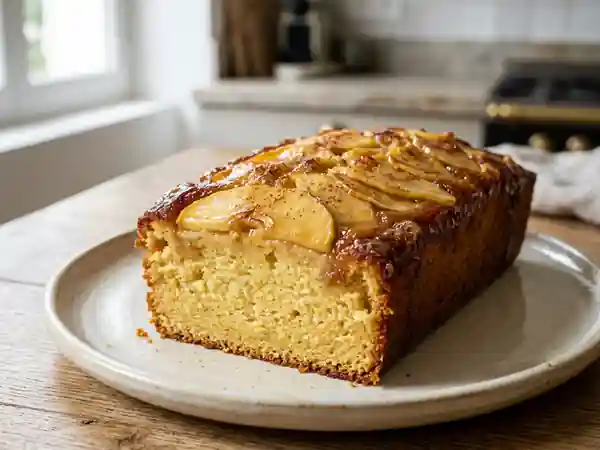 Quatre-quart rôti aux pommes et caramel - Photo de présentation