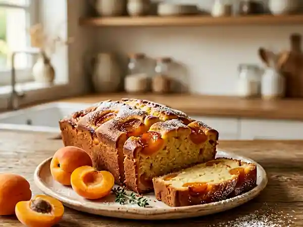 Quatre-quarts moelleux aux abricots fondants - Photo de présentation