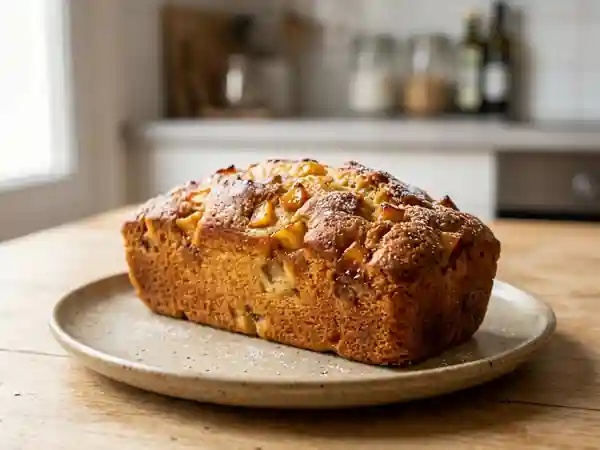 Quatre-quart fondant aux pommes caramélisées - Photo de présentation