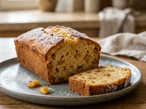 Quatre-quarts moelleux aux pommes caramélisées - Photo de présentation